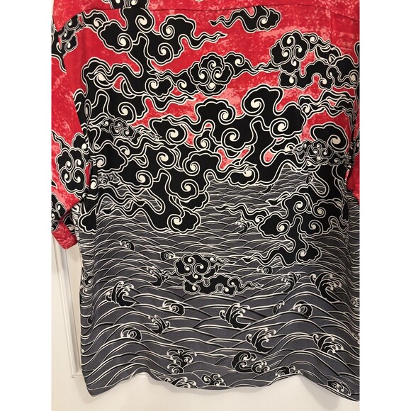 Anne Namba Hawaii Men's large Silk Aloha Shirt Tiger retro rare unique - Picture 5 of 9